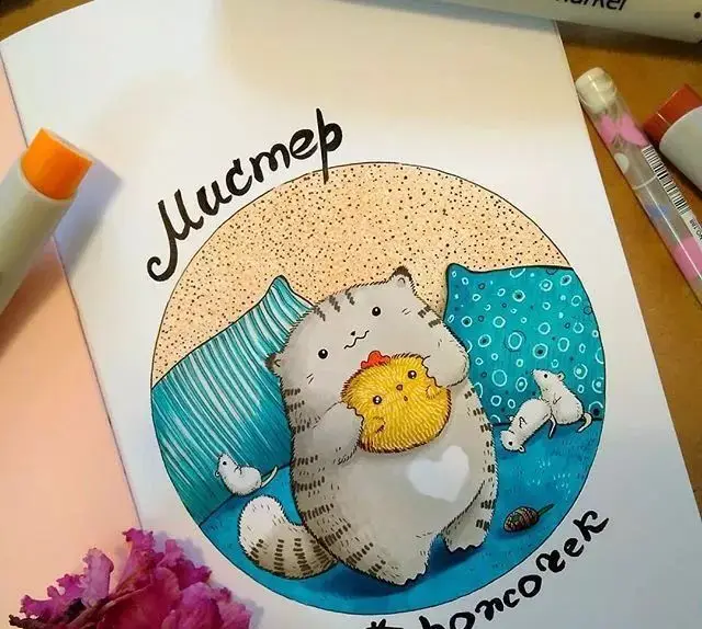 超级猫的图画-绘画新手必看！超级猫教你找到个性风格和培养绘画习惯